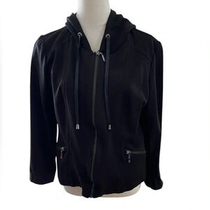Insight Women’s Size 12 Black Jacket Hoodie Double Zip